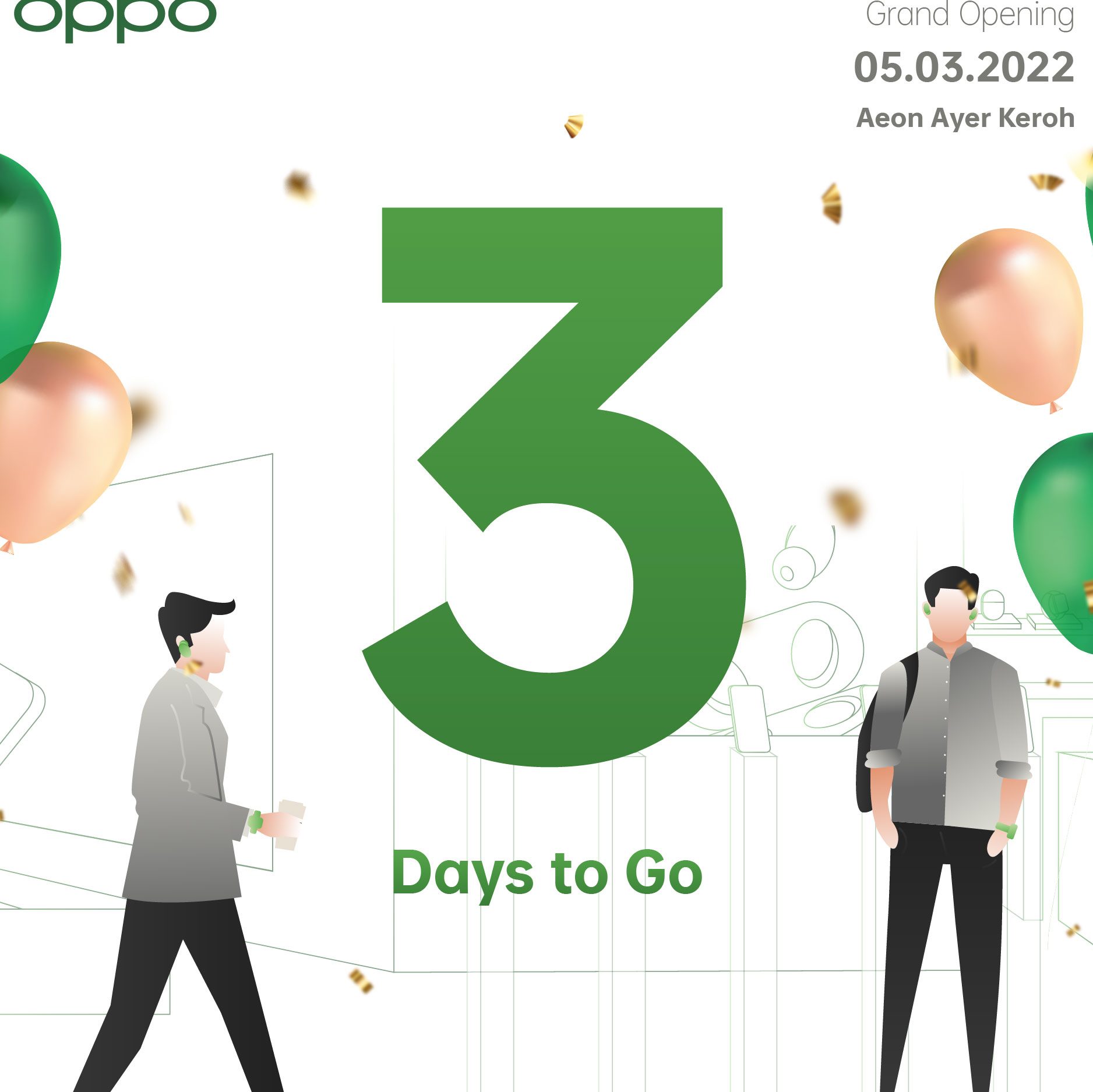 oppo experience store aeon ayer keroh